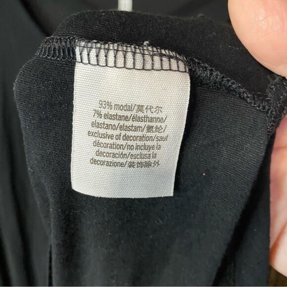 PINK Victoria's Secret Black oversized supersoft Long Sleeve Blouse Modal Medium - Picture 6 of 8